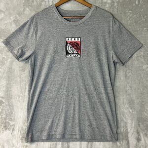 Aeropostale Embroidered Aero New York Patch Grey Basic Tee Shirt Mens Size M